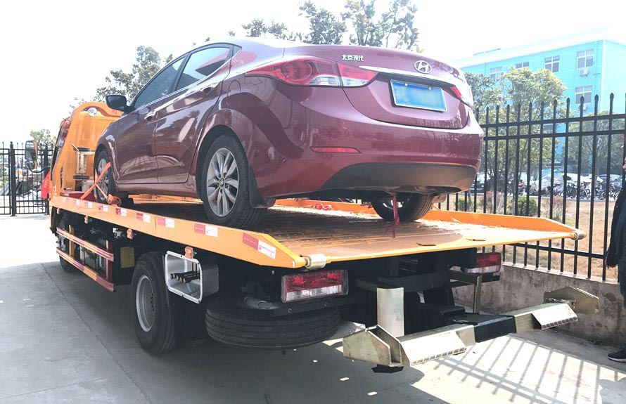 江淮駿鈴一拖二平板清障車(chē)（黃牌）圖片3